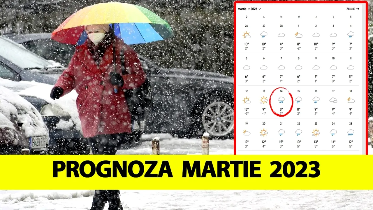 Meteorologii Accuweather anunță zăpezi în martie 2023 în România! Pe ce dată se întoarce iarna în București