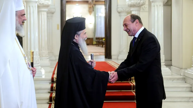 Președintele Băsescu s-a întâlnit la Palatul Cotroceni cu PF Teofil al III-lea și PF Daniel