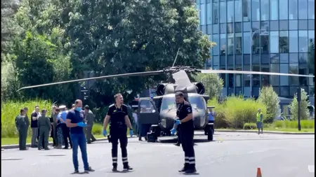 Mărturia unui șofer a cărui mașină a fost avariată de elicopterul care a aterizat forțat în centrul Bucureștiului