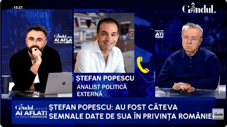 Ștefan Popescu descifrează decizia lui Nicușor Dan: „De frică ne ducem în Statele Unite”