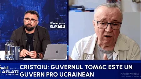 Verdictul lui Cristoiu: Guvernul Tomac va fi pro-ucrainean