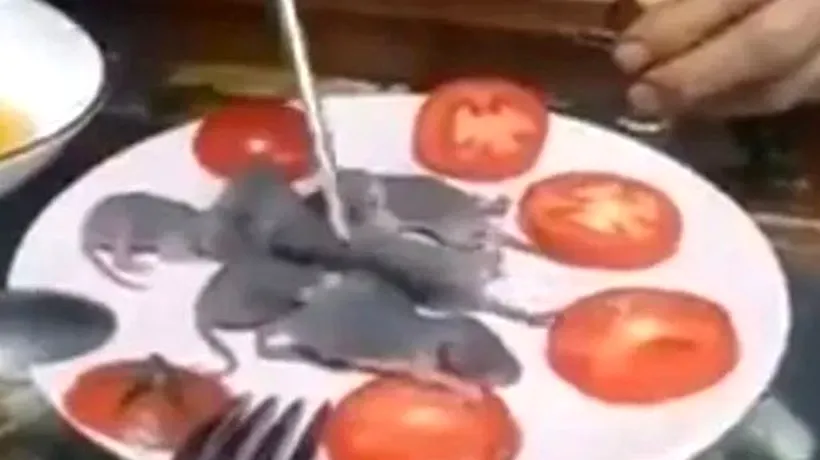 Imagini dezgustătoare. Un bărbat a fost filmat în timp ce mânca șoareci vii - VIDEO

