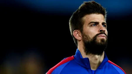 Pique, cu lacrimi în ochi: 