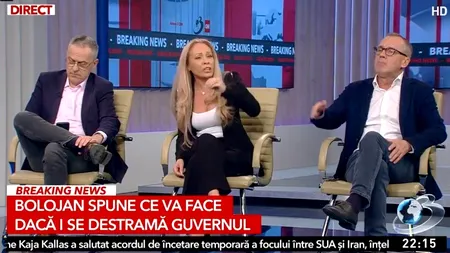 Scandal în platoul Antena3 CNN. Andreea Sava și Mugur Ciuvică s-au certat și au aruncat reproșuri. Radu Tudor a arbitrat cu greu meciul