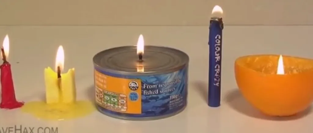 VIDEO. Cum să faci lumânări „de urgență
