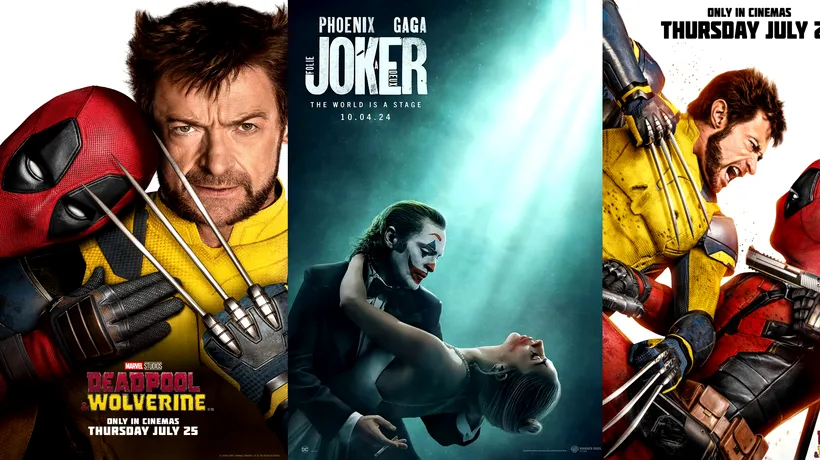 Joker: Folie à Deux și Deadpool & Wolverine. Două FILME, patru personaje: un supererou, un antierou, un ticălos psihopat și o îndrăgostită