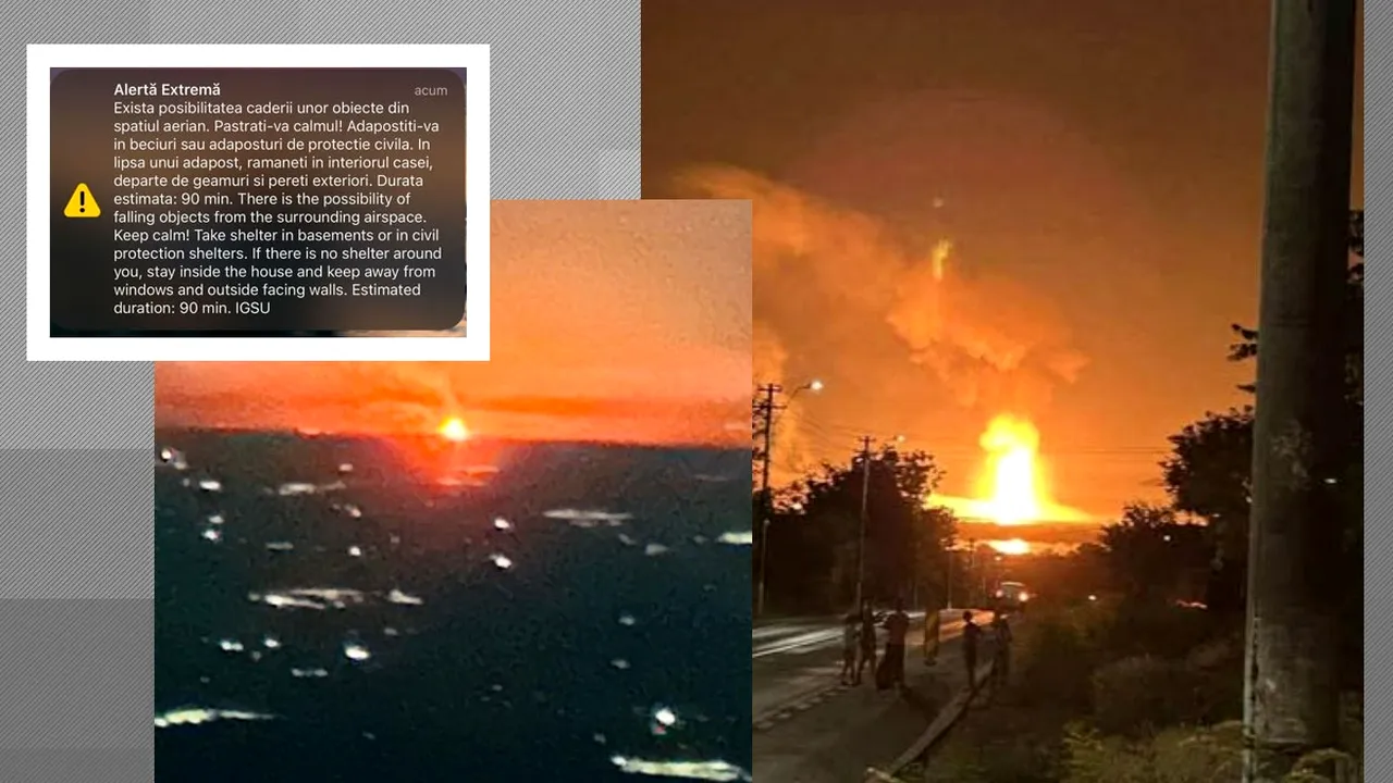 Un atac rusesc la granița României a alertat populația din Brăila, Galați și Tulcea. A fost emis mesaj RO-Alert | Două avioane F-16, ridicate la sol