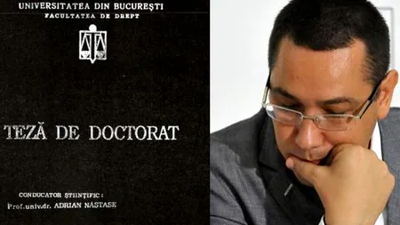 Victor Ponta a rămas fără lucrarea de doctorat. ÎCCJ a stabilit că e plagiată, decizia fiind definitivă