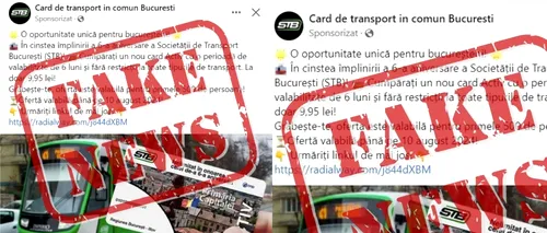 STB, avertisment cu privire la tentativă de frauda: Mesaj FALS, promovat pe Facebook