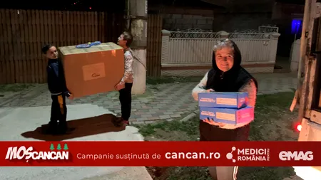 VIDEO | MOȘ CANCAN Dăruiește a ajuns în comuna Copăceni din Ilfov. Copiii au parte de daruri de Crăciun