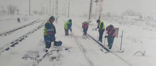 Probleme în traficul feroviar în județul Bacău din cauza gerului