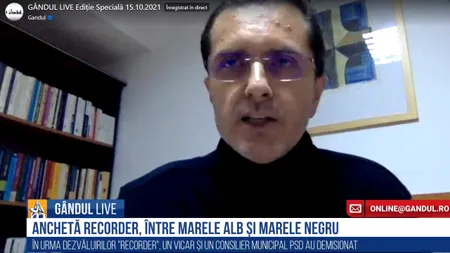 GÂNDUL LIVE. Purtătorul de cuvânt al Patriarhiei Române: Se pot insinua personaje care să profite în circuitul firesc al banilor oferiți Bisericii. Salut orice investigație corectă care se va face, dar reportajul „Recorder” este insidios