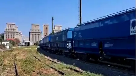 VIDEO | Primele trenuri cu cereale din Ucraina au ajuns în Portul Constanța. Calea ferată a fost modernizată