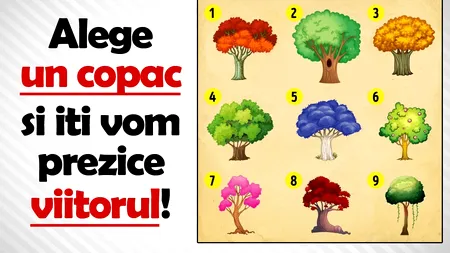 Cel mai tare test IQ psihologic | Alege un copac dintre cei 9 din poză și îți vom prezice viitorul