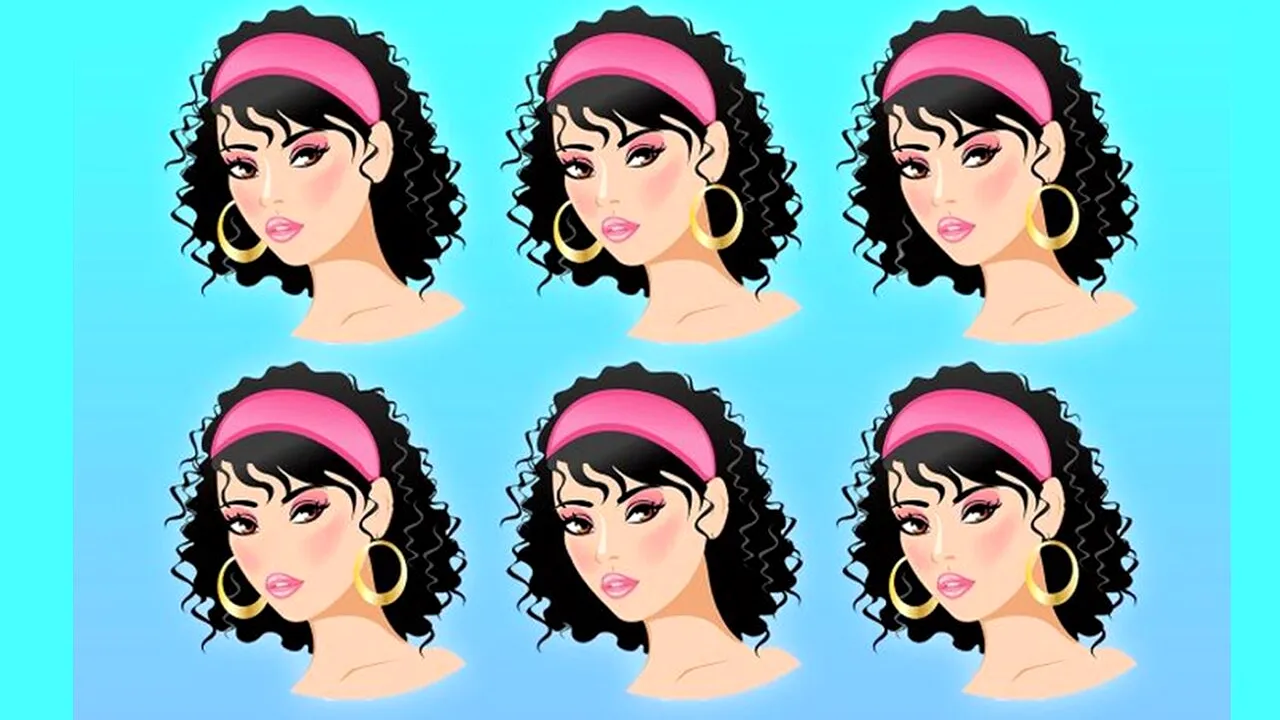 TEST IQ | 2 dintre aceste 6 femei sunt identice. Care?