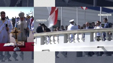 Ministrul Apărării, Ionuț Moșteanu, cerea anul trecut arestarea lui Teodosie. Azi, a ascultat pios slujba, împreună cu alți USR-iști