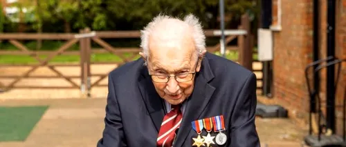 IMPRESIONANT. Un veteran în vârstă de 99 de ani a strâns 6,4 milioane de lire sterline plimbându-se în grădină