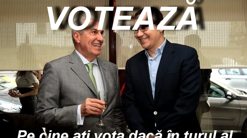 SONDAJ. Dacă în turul al doilea ajung Victor Ponta și Călin Popescu Tăriceanu, cu cine ați vota pe 16 noiembrie la prezidențiale?