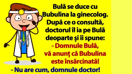 BANC | „Domnule Bulă, Bubulina este însărcinată!”