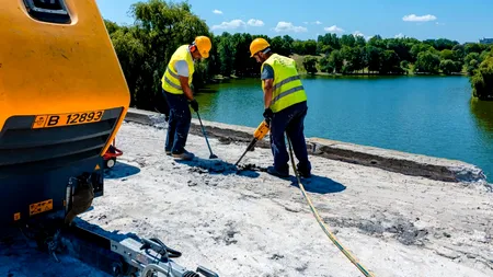 GALERIE FOTO | Cum arată acum șantierul din Parcul Tineretului. Încep lucrările la capetele podului