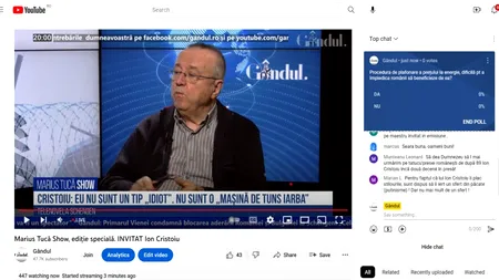 Poll Marius Tucă: „Credeți că procedura de plafonare a prețului la energie e dificilă pentru a împiedica românii să beneficieze de ea?”
