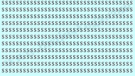 Test de inteligență | Doar un geniu poate găsi cifra 5 ascunsă printre S-uri