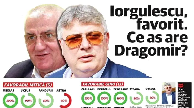 Atenție, cade Mitică! Răsturnări incredibile de situație la alegerile pentru LPF: Gino conduce acum cu 13 la 5. Lista voturilor 