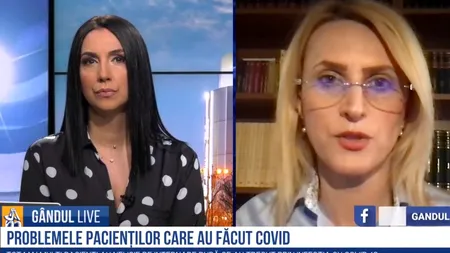 GÂNDUL LIVE. Doctorul Beatrice Mahler, despre pacienții cu sindroame post-COVID-19: Un impact important îl au și afecțiunile psihice / Trebuie să schimbăm mentalitatea de stigmă asupra COVID - VIDEO