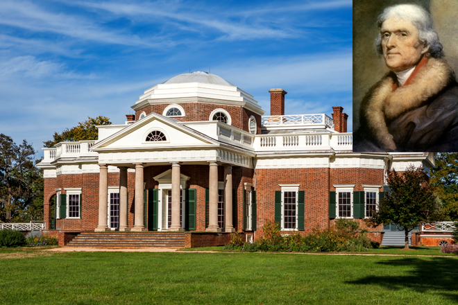 Conacul Monticello al lui Thomas Jefferson. Sursa Foto: Profimedia/ Shutterstock 