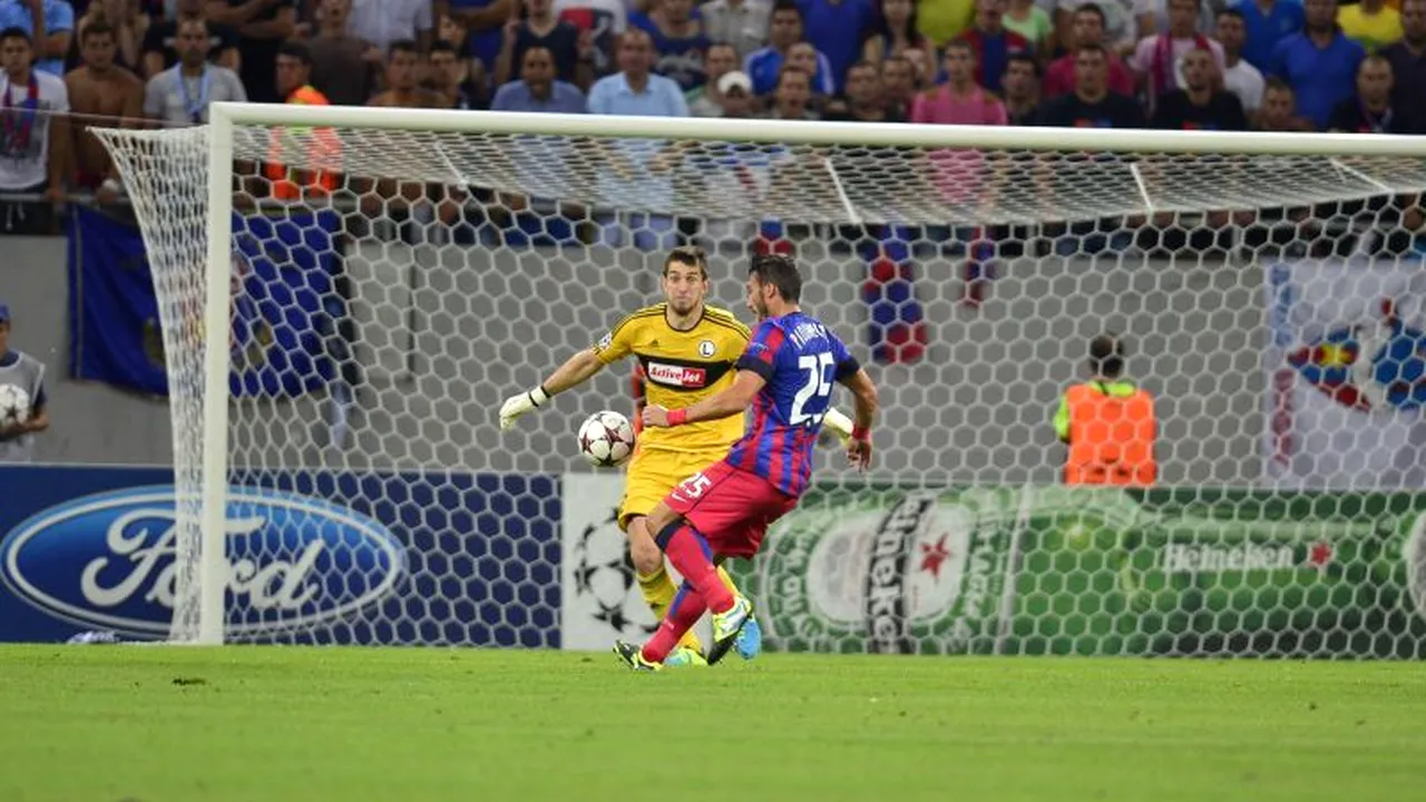 STEAUA - LEGIA 1-1 în play-off-ul Champions League 2013-2014