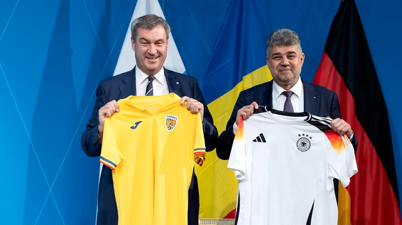 Ciolacu și Söder fac schimb de tricouri / Ciolacu: ”Ne vedem în FINALĂ!” / Söder: ”Dacă veți juca împotriva Germaniei, nu vă mai urez succes”