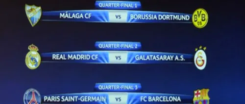 PSG - FC Barcelona și Bayern - Juventus, în sferturile de finală ale Ligii Campionilor