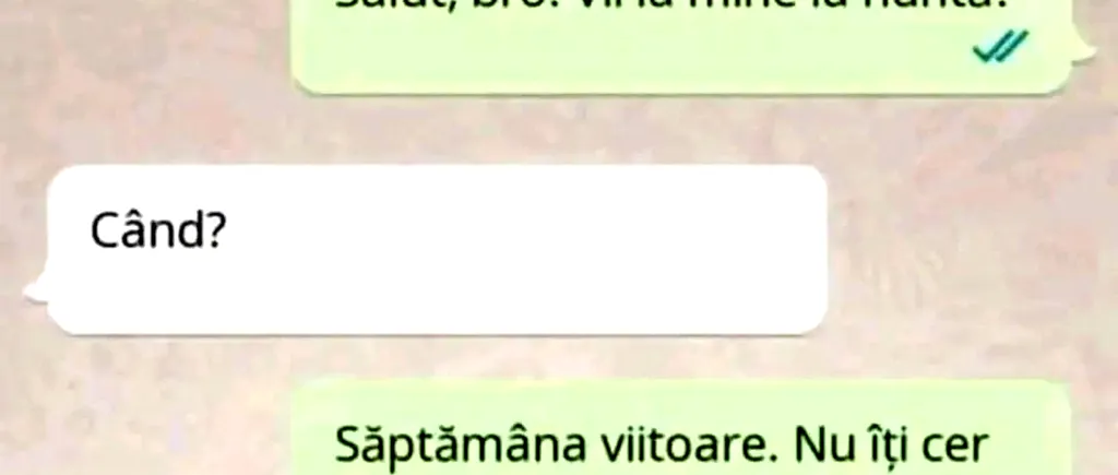 Bancul de miercuri | „Salut, bro. Vii la mine la nuntă săptămâna viitoare?”