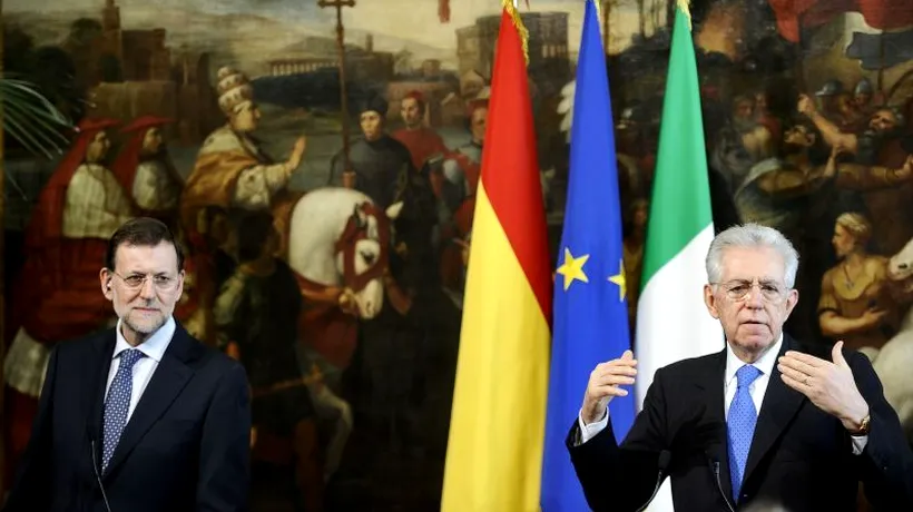Monti: Există un risc permanent de contaminare . Problemele Italiei intră în centrul atenției, după salvarea băncilor spaniole