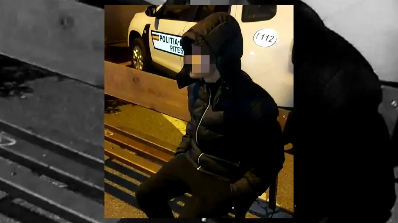 Caz inedit în Argeș: Un adolescent s-a ales cu dosar penal după ce a furat o bancă și a plecat cu ea în spate spre casă, aflată la 4 kilometri