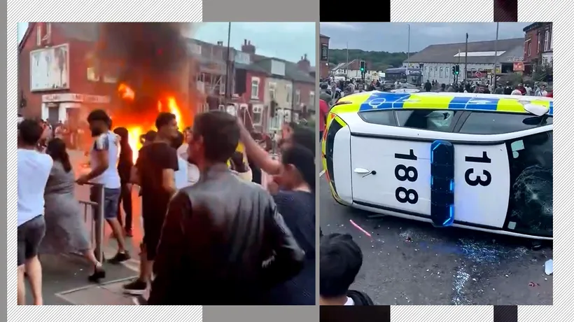 Cine este ROMÂNUL arestat pentru incendierea autobuzului în timpul revoltelor din Leeds