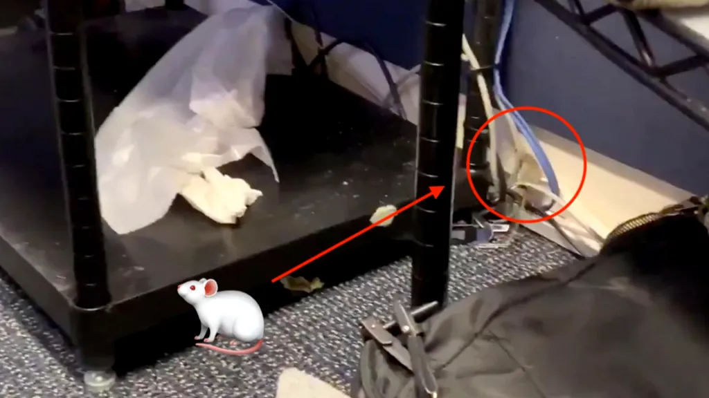 Șoarece la Casa Albă. Micul rozător a căzut din tavan în camera plină cu jurnaliști | FOTO, VIDEO