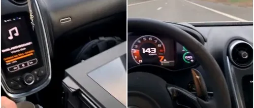 „ATACANTUL” ȘOSELELOR! Denis Alibec s-a filmat la volan în timp ce conducea cu 143 km/h - VIDEO