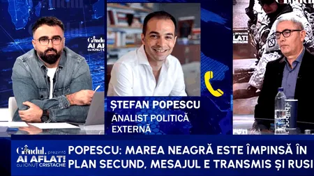 Ștefan Popescu despre reașezarea polilor de putere în zona Mării Negre. „Adevărata provocare pentru România este menținerea interesului SUA”