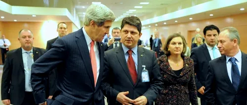 Întâlnire Kerry-Corlățean la ministeriala NATO, pe tema deplasării americanului la Chișinău și o vizită, în 2014, la București