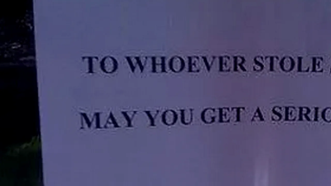 FOTO: Cele mai amuzante mesaje lăsate pentru hoți