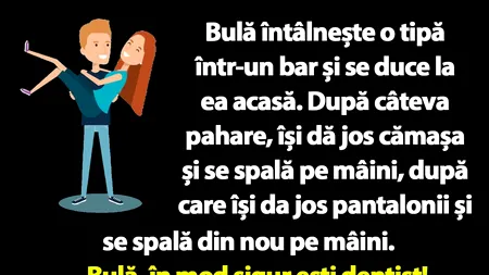 BANC | Bulă întâlnește o tipă într-un bar și se duce la ea acasă