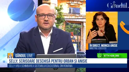 GÂNDUL LIVE. Monica Anisie, ministrul Educației, sub tirul întrebărilor: „Avem un raport preliminar: 80% din unitățile de învățământ sunt pregătite pentru începerea cursurilor”