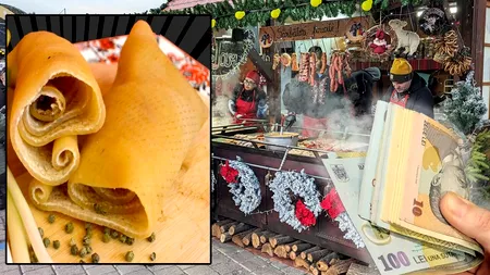 Prețul URIAȘ cu care se vinde 1 kg de șorici, la Târgul de Crăciun din Piața Constituției