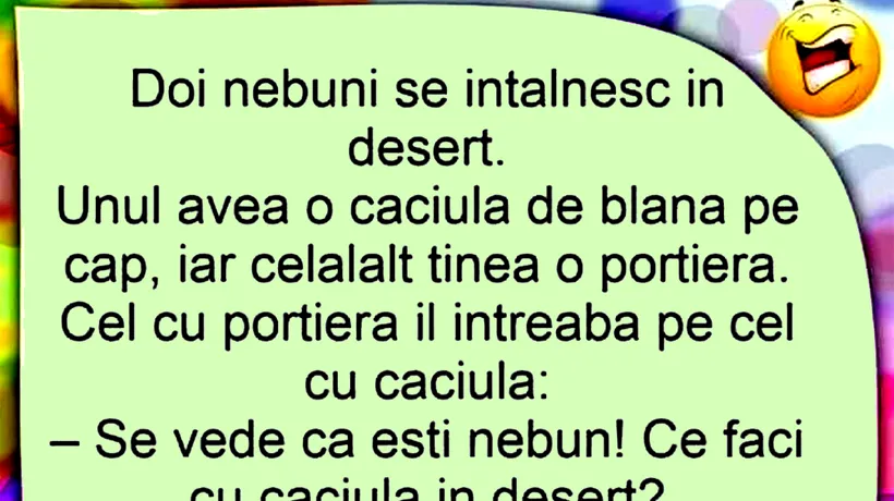 Bancul de duminică | Doi nebuni se întâlnesc în deșert