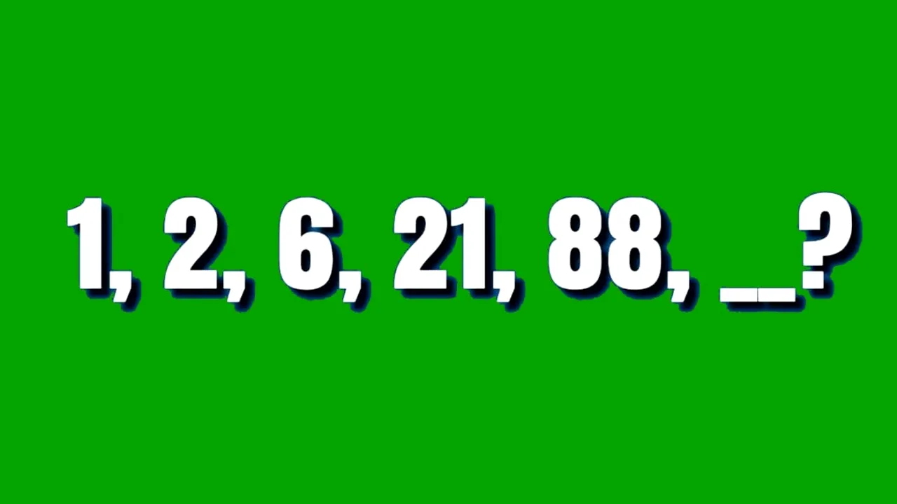 Test de inteligență exclusiv pentru GENII | Completați seria 1, 2, 6, 21, 88