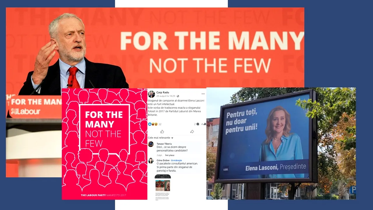 Analistul politic Radu CARP o acuză pe Elena Lasconi de  furt intelectual/Sloganul său de campanie este traducerea unui motto laburist din 2015