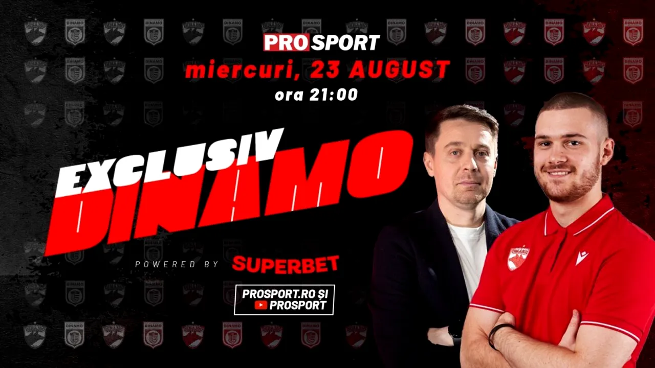 Cel mai nou „transfer” de la „câini” vine la EXCLUSIV DINAMO! Directorul de comunicare, alături de Cătălin Mureșanu, miercuri, 23 august, de la 21.00