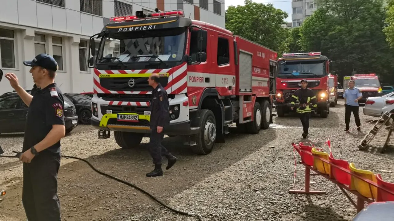 Alertă de incendiu la Spitalul de Copii „Sf. Maria” din Iași după degajări de fum de la crematoriul unității medicale. „A ajuns funingine până la etajul cinci”