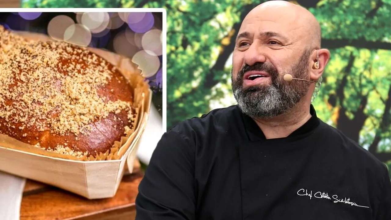 Bucureștenii îl pot comanda acasă. Câți lei costă COZONACUL lui chef Cătălin Scărlătescu